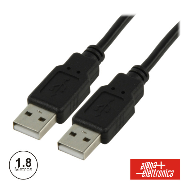 CABO USB-A 2.0 MACHO / USB-A MACHO 1.5M