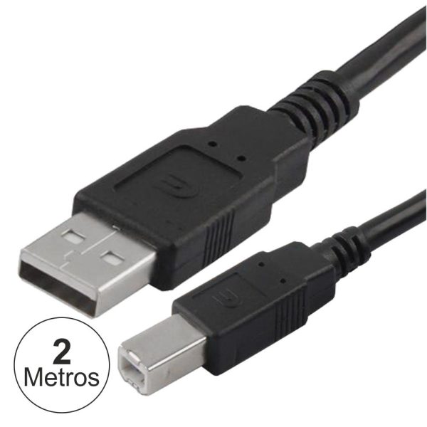 Cabo USB-A 2.0 Macho / USB-B Macho 2m