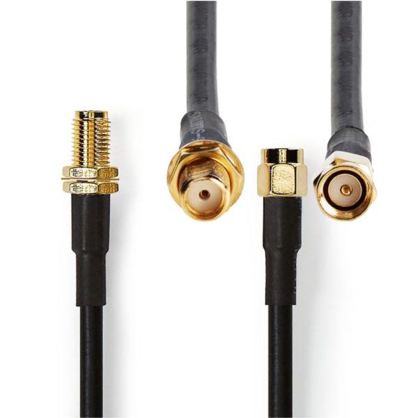 Cabo de Antena HSR-200 SMA Macho - SMA Fêmea 15M NEDIS