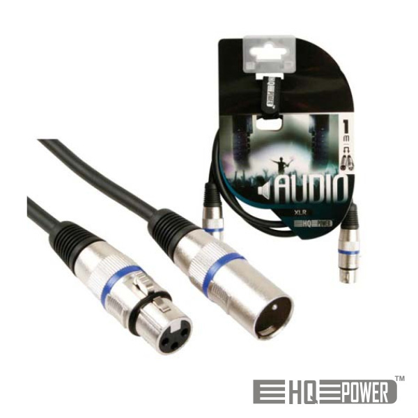 CABO XLR 3P MACHO / XLR 3P FÊMEA 1M HQ POWER