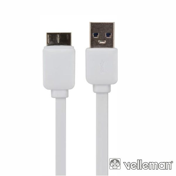 Cabo USB-A 3.0 Macho / Micro USB-B Macho 1m VELLEMAN