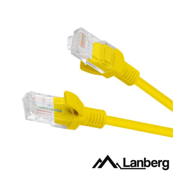 Cabo UTP CAT5E 1m Amarelo LANBERG