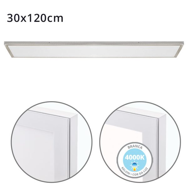 Painel de superfície VOLTAIRE 1x72WxLED 4000 K