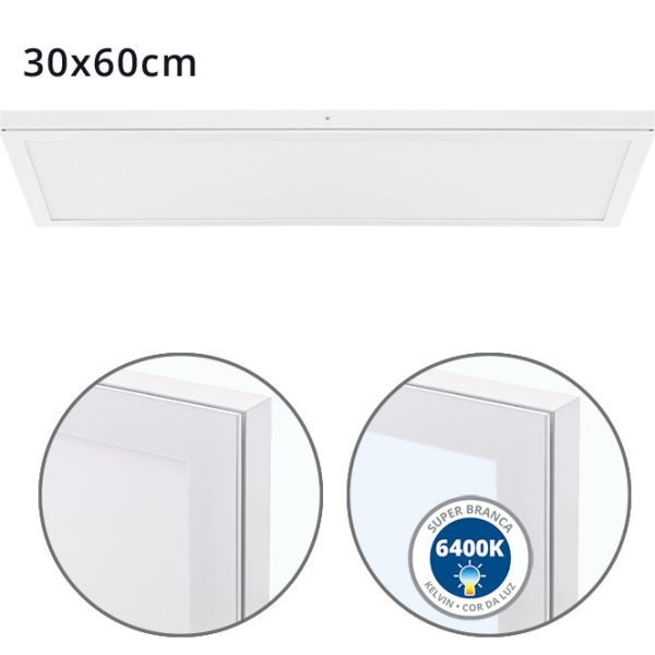 Painel de superfície VOLTAIRE 1x36WxLED 6400 K