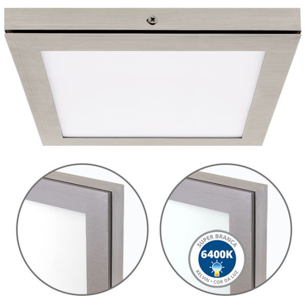 Painel de superfície TOLSTOI 1x18WxLED 6400 K