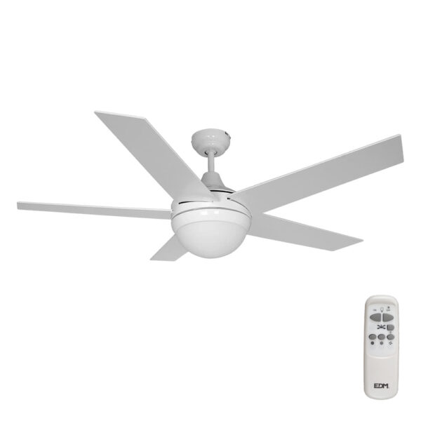 Ventoinha De Teto Modelo Adriatico. Cor Branco. Potência: 60W Lâminas: Ø132Cm Com Controle Remoto Edm