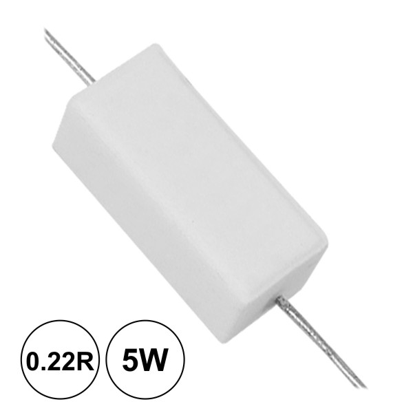 RESISTÊNCIA BOBINADA 0,22R 5W