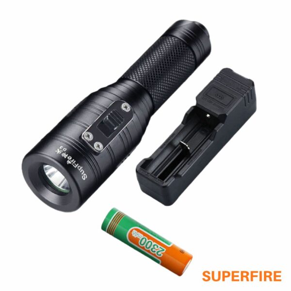 Lanterna De Mergulho 10W 1000Lm  Superfire