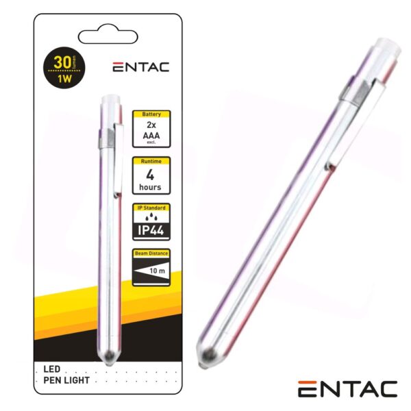 Lanterna C/ 1 Led 1W 30Lm Tipo Caneta Entac
