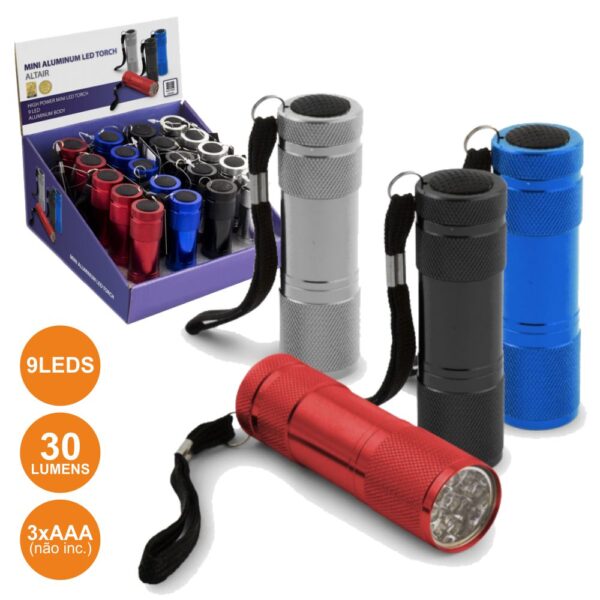 Expositor 20 Lanternas C/ 9 Leds Alumínio