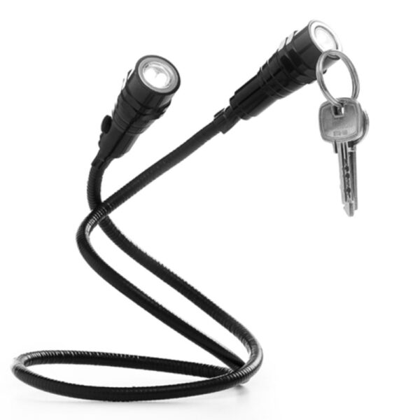 Lanterna 3 Leds Magnética Flexível De Metal