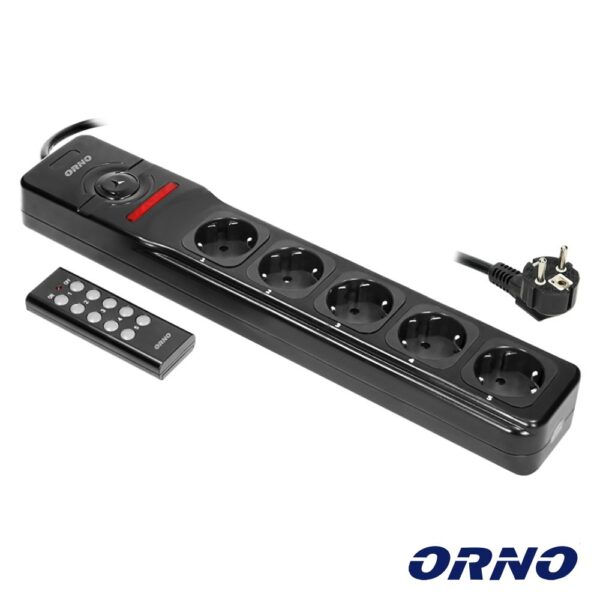 Tomada Elétrica C/ 5 Saídas E Comando S/ Fios Orno