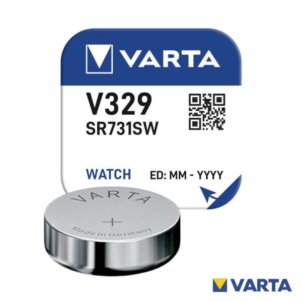 Pilha Óxido Prata Botão V329/Sr731Sw 1.55V Varta