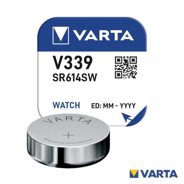 Pilha Óxido Prata Botão V339/Sr614Sw 1.55V Varta