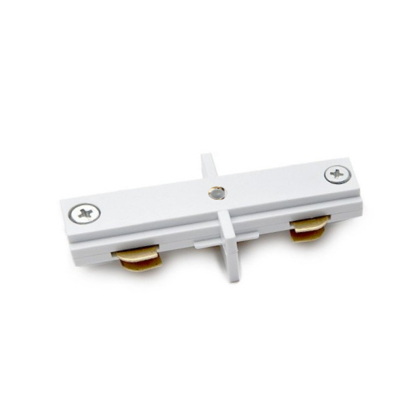 Conector em I Para Carril Bifásico  Branco