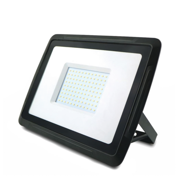 FOCO LED 100W 230V BRANCO FRIO 7650LM PRETO