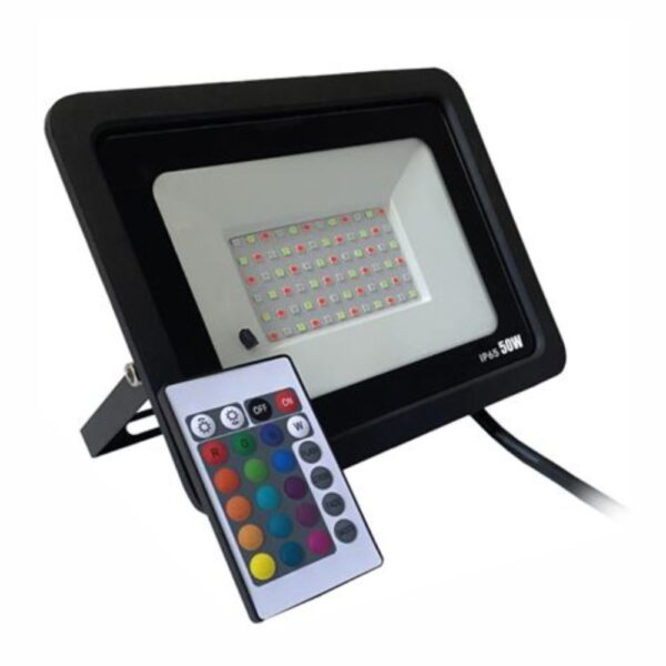 Foco LED 50W 230V RGB IP65 C/ Comando