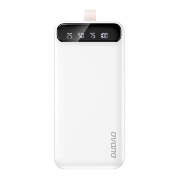 Powerbank 30000mAh C/ Ficha 2x USB-A USB-C Branco