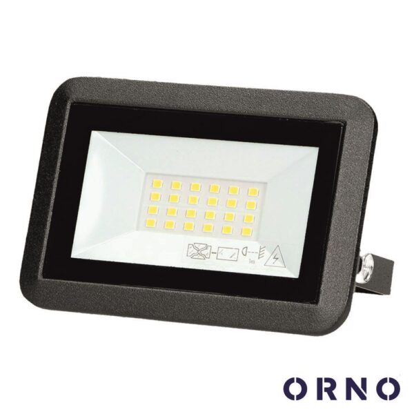 Foco LED 20W 230V 4000k 1600lm Preto ORNO