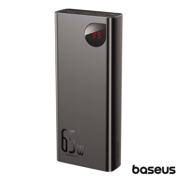 Powerbank 20000mAh PD QC 65W Preto Adaman BASEUS