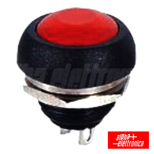 INTERRUPTOR PRESSÃO REDONDO NORMALMENTE ABERTO VERMELHO