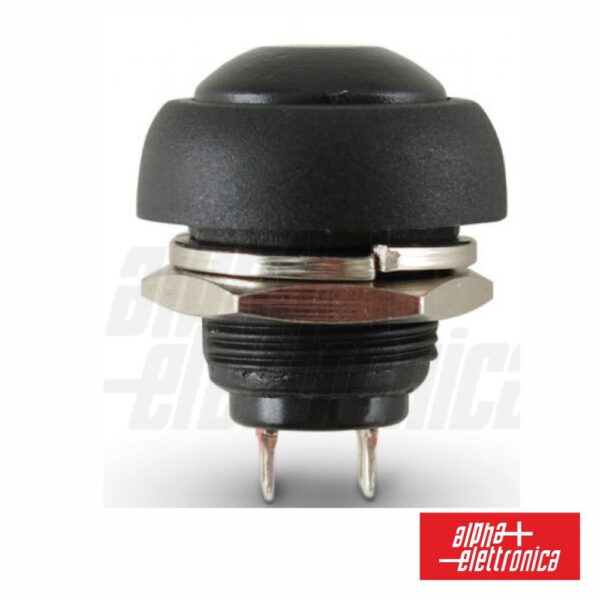 INTERRUPTOR PRESSÃO REDONDO NORMALMENTE ABERTO PRETO