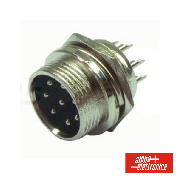 FICHA MICROFONE 8P MACHO PAINEL