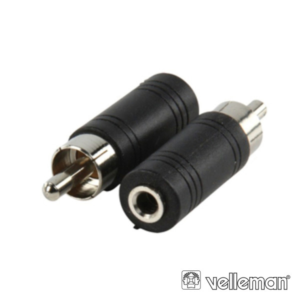 FICHA ADAPTADORA JACK 3,5MM FÊMEA MN / RCA MACHO