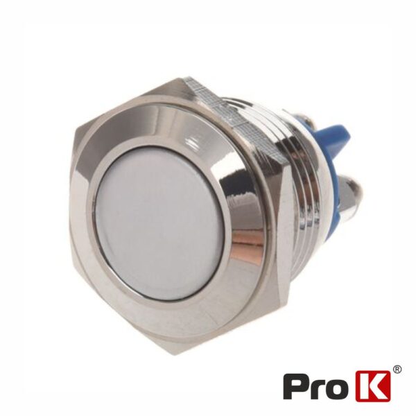 Comutador Pulsador Redondo IP65 230V Off/ (On) N.A PROK