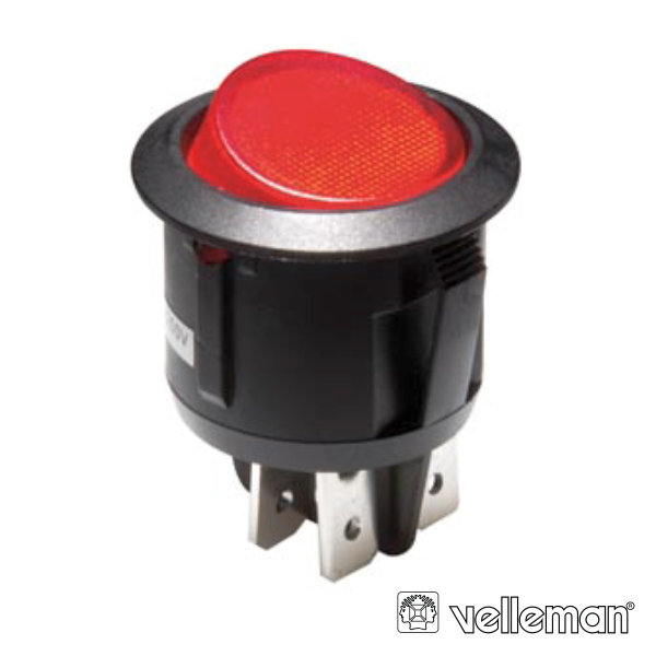 INTERRUPTOR BASCULANTE C/ LUZ 10A-250V DPST ON-OFF VELLEMAN