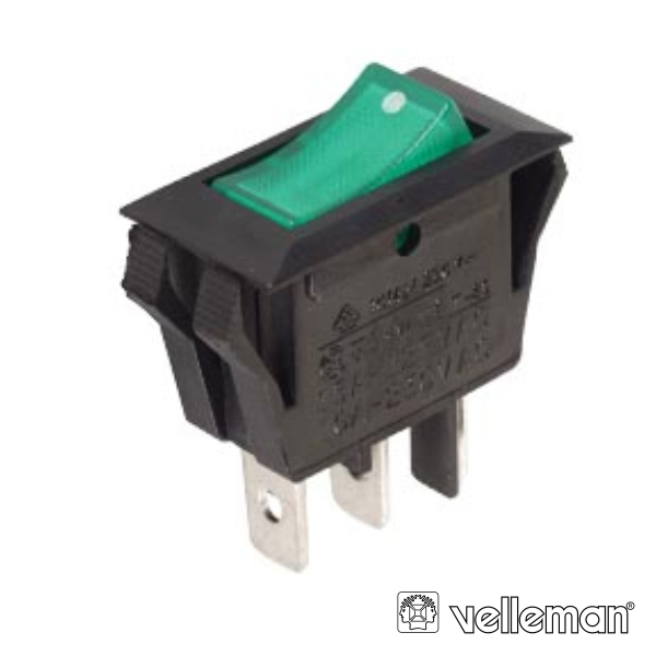 INTERRUPTOR BASCULANTE C/ LUZ 10A-250V SPST ON-OFF VELLEMAN