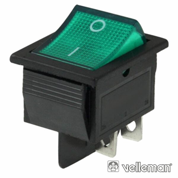 INTERRUPTOR BASCULANTE C/ LUZ 10A-250V DPST ON-OFF