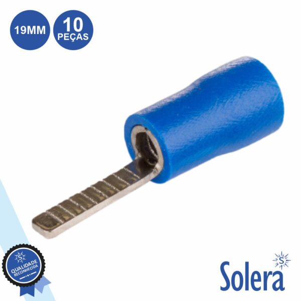 TERMINAL PONTA ISOLADO 19MM 10X AMARELO SOLERA