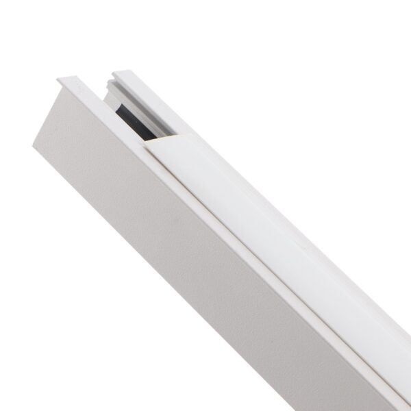 Calha magnética embutida Serie 16mm - 2 metros  Branco