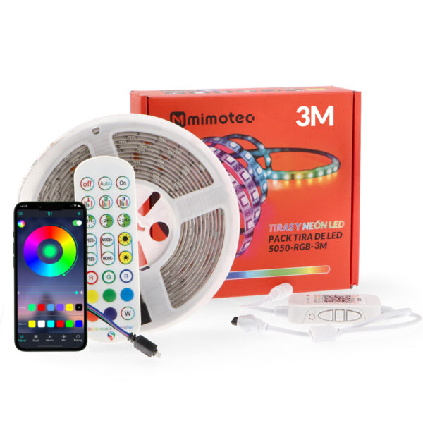 Pack Fita LED 12V 5050 30L RGB - 3 metros  RGB