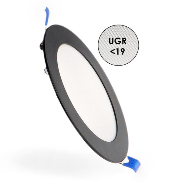 Foco de encastrar LED Redondo Preto 12W CCT