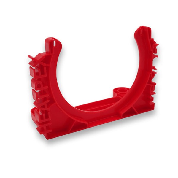 Clip fixação tubo 75 (100) vermelho - HEATPEX